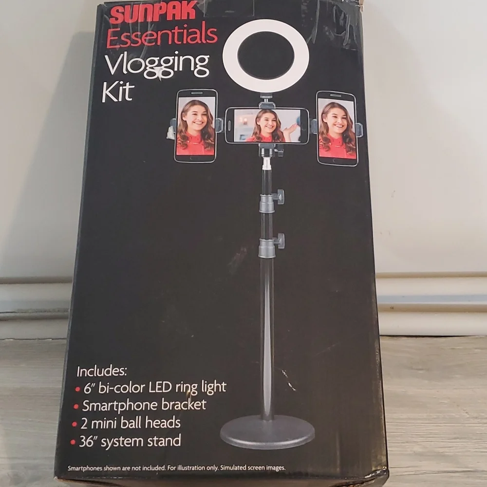 Sunpak Essential Vlogging Kit - VGE-LED72-6R-LM